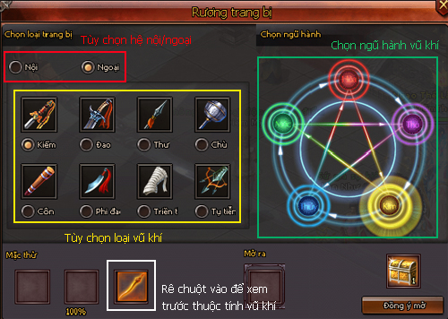 Vũ khí Thần Sa - Kiếm Thế Vũ khí Thần Sa - Kiếm Thế