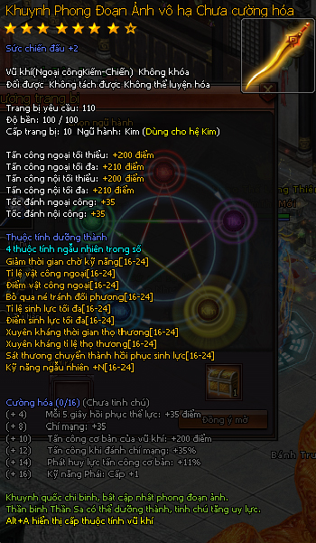 Vũ khí Thần Sa - Kiếm Thế Vũ khí Thần Sa - Kiếm Thế