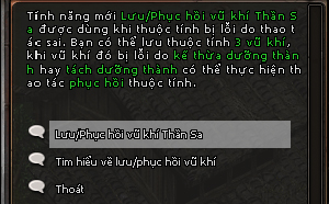 Vũ khí Thần Sa - Kiếm Thế Vũ khí Thần Sa - Kiếm Thế